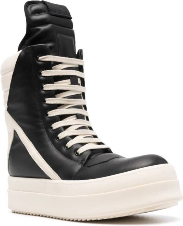 Rick Owens Leren Sneakers Mega Geobasket Stijl Multicolor Heren