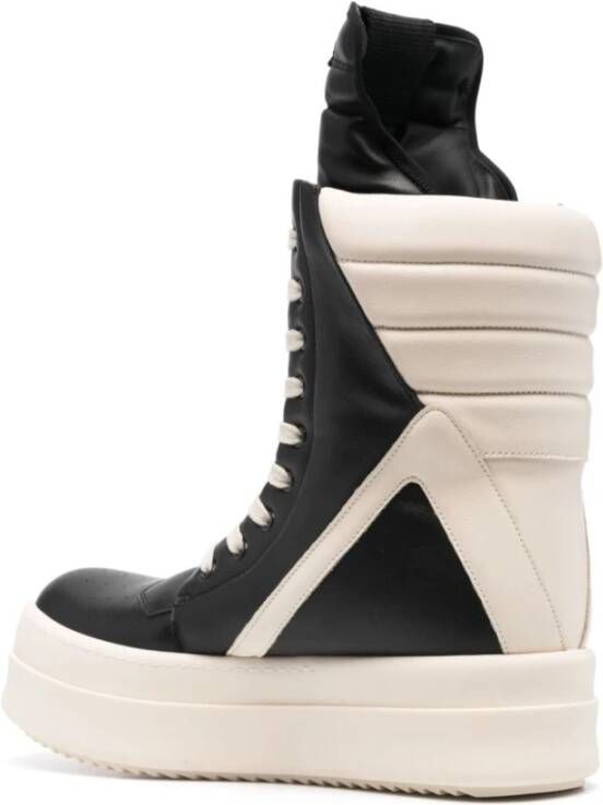 Rick Owens Leren Sneakers Mega Geobasket Stijl Multicolor Heren