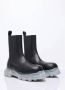 Rick Owens Leren Tractorlaarzen met Transparante Zool Black Heren - Thumbnail 3