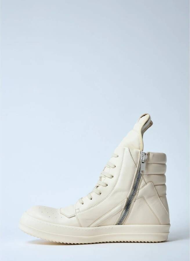 Rick Owens Overdreven Geobasket Sneakers White Heren