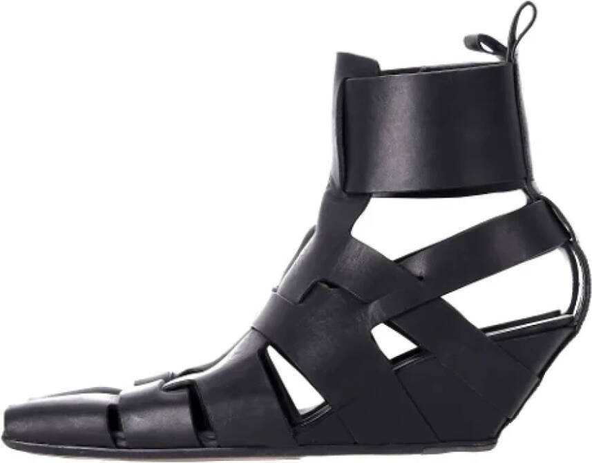 Rick Owens Pre-owned Leather sandals Black Dames