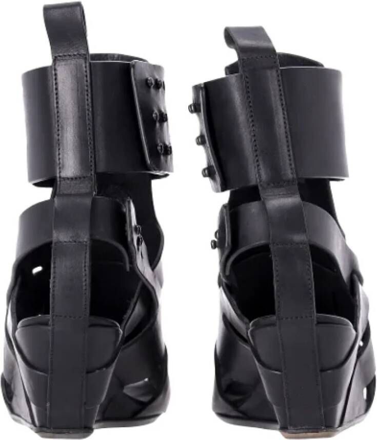 Rick Owens Pre-owned Leather sandals Black Dames