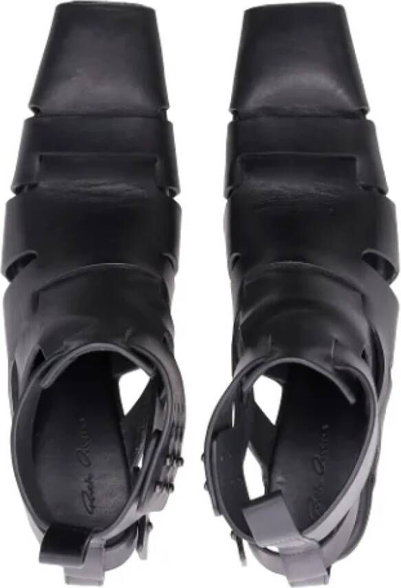 Rick Owens Pre-owned Leather sandals Black Dames