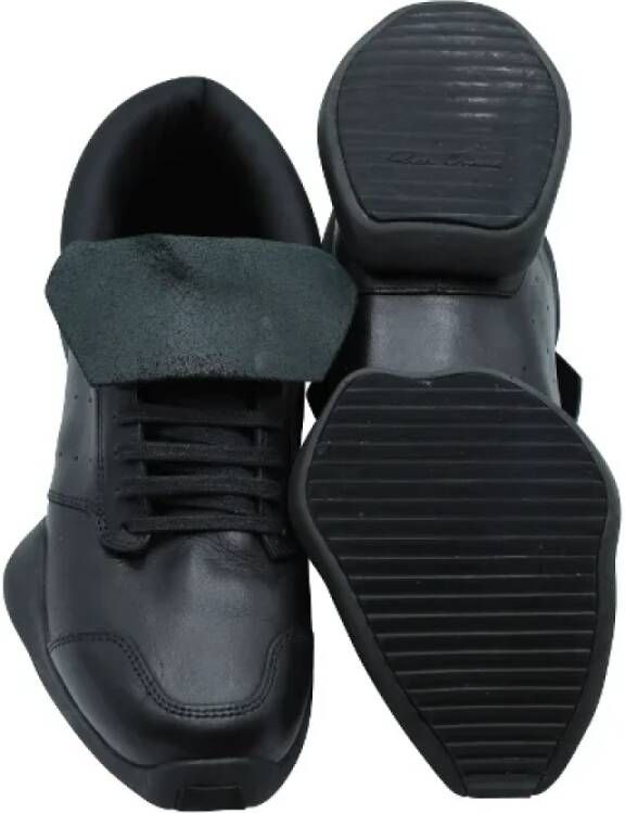 Rick Owens Pre-owned Leather sneakers Black Dames