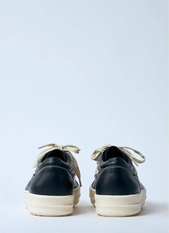 Rick Owens Retro Leren Sneakers Black Dames