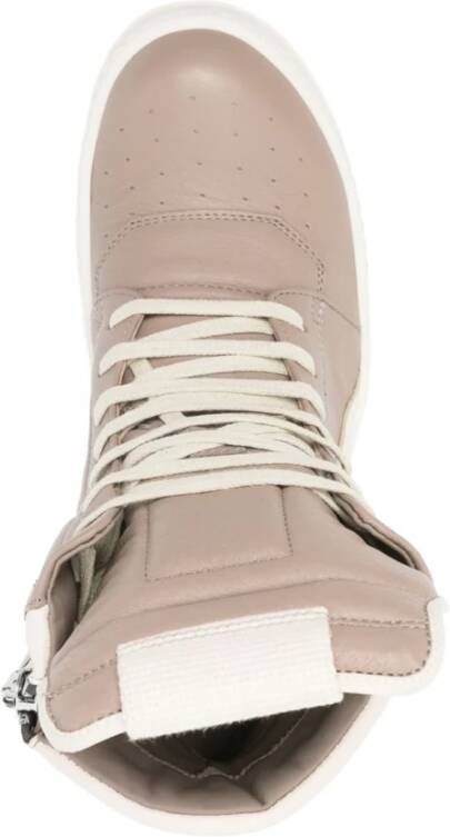 Rick Owens Roze Leren Geobasket Sneakers Multicolor Dames