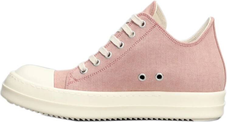 Rick Owens Roze Sneakers met Haai-Tand Zolen Pink Dames