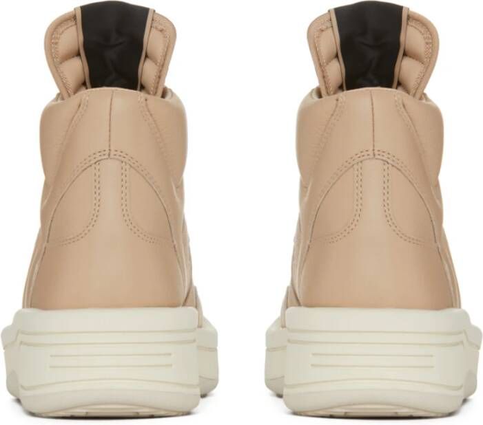 Rick Owens Roze Sneakers Vetersluiting Rubberen Zool Pink Heren