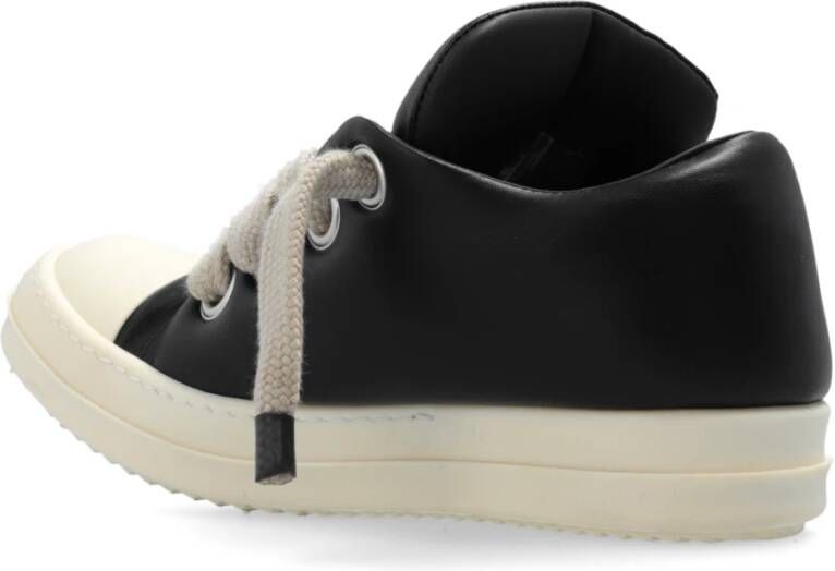 Rick Owens Sportschoenen Jumbo Veters Gewatteerde Lage Sneakers Black Dames