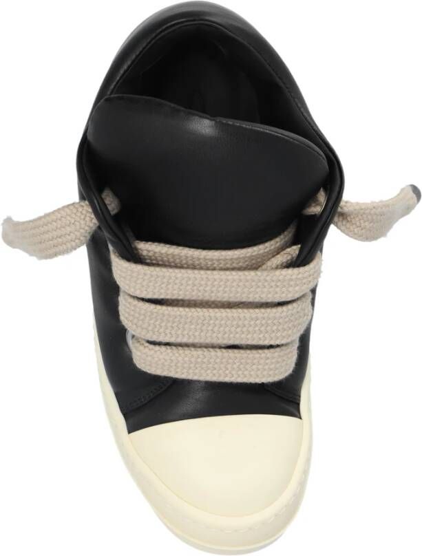 Rick Owens Sportschoenen Jumbo Veters Gewatteerde Lage Sneakers Black Dames