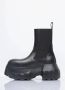 Rick Owens Stevige Leren Tractorlaarzen Black Dames - Thumbnail 4