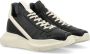 Rick Owens Zwarte Leren Sneakers Stijlvol Comfort Black Heren - Thumbnail 5