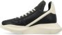 Rick Owens Zwarte Leren Sneakers Stijlvol Comfort Black Heren - Thumbnail 6