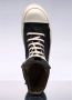 Rick Owens Twill High-Top Sneakers met Rits Black Heren - Thumbnail 7