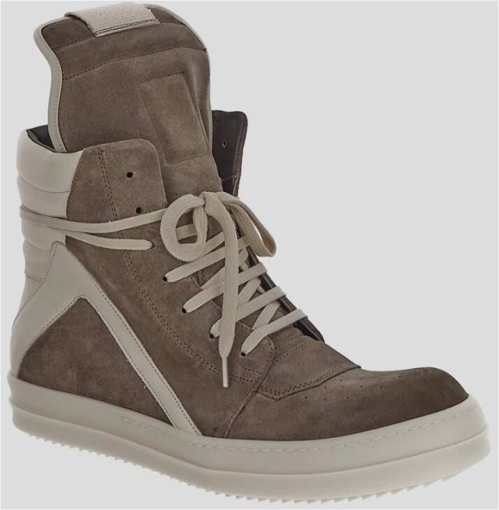 Rick Owens Verhoog je sneaker game met Geobasket high-tops Brown Heren