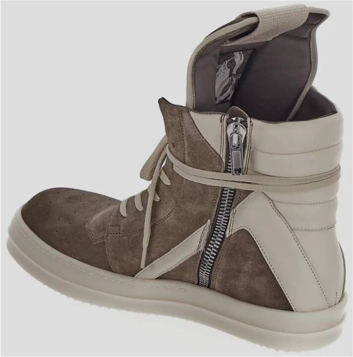 Rick Owens Verhoog je sneaker game met Geobasket high-tops Brown Heren