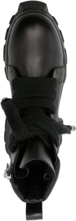 Rick Owens Veterschoen Tractor Sneakers Black Heren