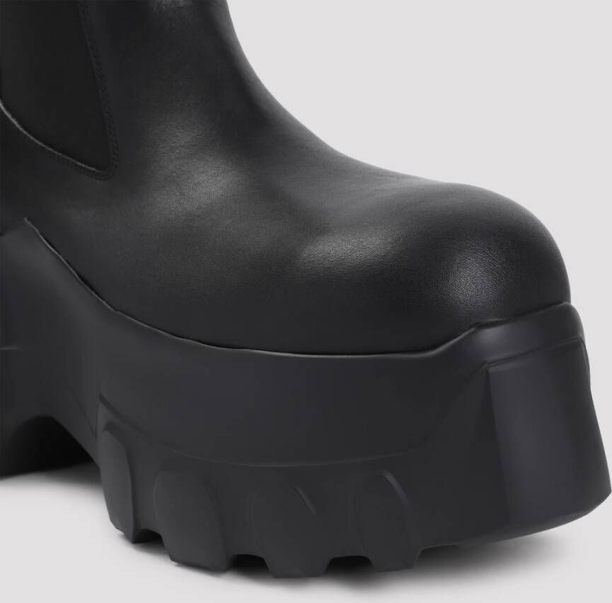 Rick Owens Zwarte Enkellaarzen voor Mannen Black Heren