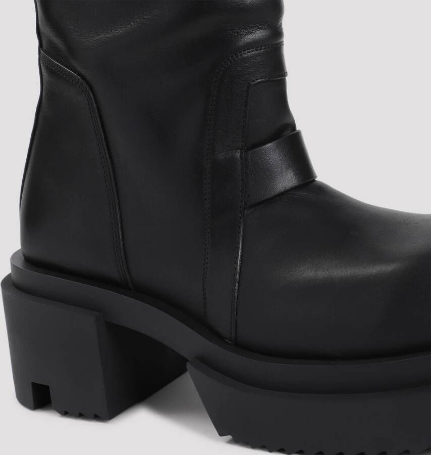 Rick Owens Zwarte enkellaarzen voor vrouwen Black Dames