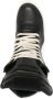 Rick Owens Zwarte Leren High Top Sneakers Black Dames - Thumbnail 4