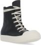 Rick Owens Zwarte Leren High Top Sneakers Black Dames - Thumbnail 3