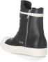 Rick Owens Zwarte Leren High Top Sneakers Black Dames - Thumbnail 4