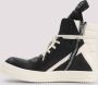 Rick Owens Zwarte Leren Sneakers Luxe Stijl Black Heren - Thumbnail 8