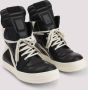 Rick Owens Zwarte Leren Sneakers Luxe Stijl Black Heren - Thumbnail 9