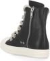 Rick Owens Zwarte Leren Sneakers met Contrasterende Zool Black Dames - Thumbnail 2