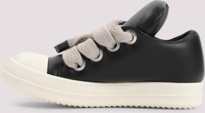 Rick Owens Zwarte Leren Sneakers voor Vrouwen Black Dames