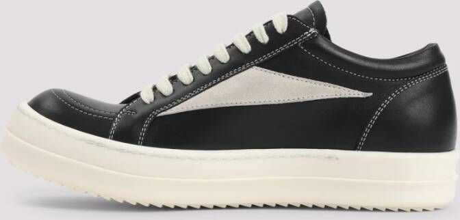 Rick Owens Zwarte Leren Sneakers voor Vrouwen Black Dames