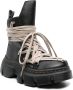 Rick Owens Zwarte leren veterschoenen Black Dames - Thumbnail 2