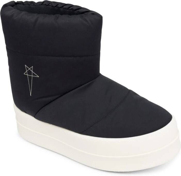 Rick Owens Zwarte Lunar Bumper Lage Sneakers Black Dames