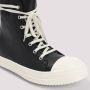 Rick Owens Zwarte Leren Sneakers Verhogen Stijl Black Heren - Thumbnail 4