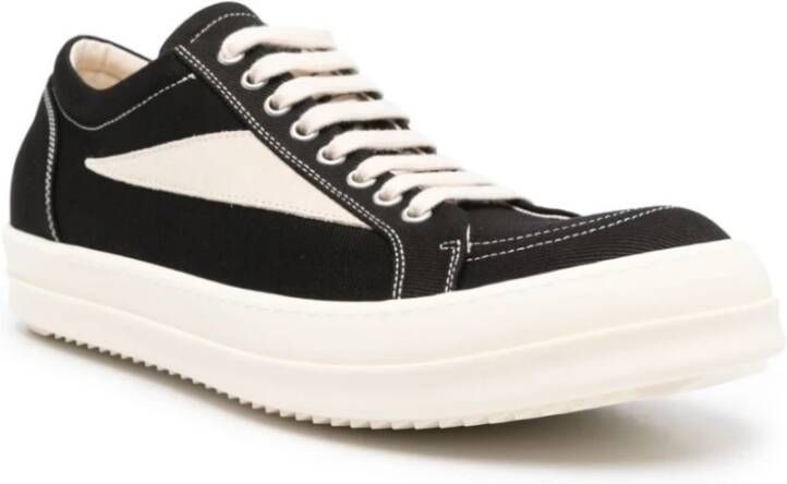 Rick Owens Zwarte Melk Vintage Sneakers Black Heren