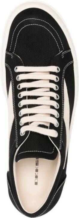 Rick Owens Zwarte Melk Vintage Sneakers Black Heren