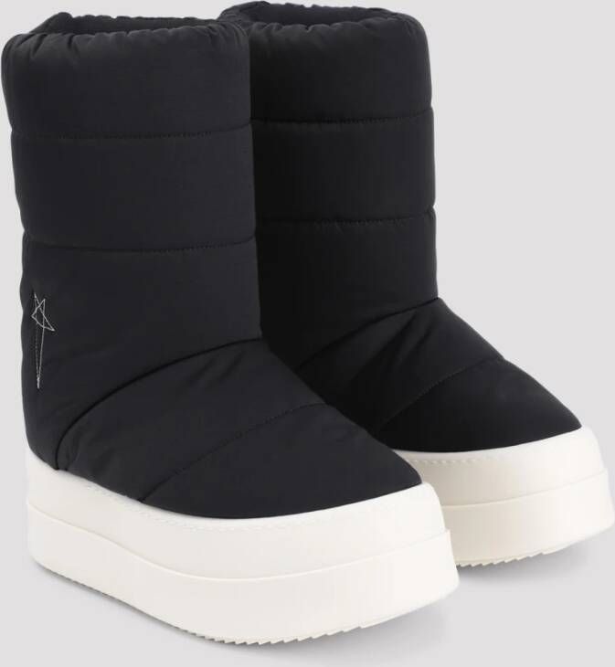 Rick Owens Zwarte Parel Lunar Bumper Laarzen Black Heren