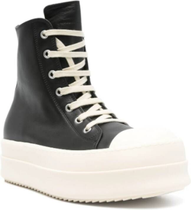 Rick Owens Zwarte Sneakers met Mega Bumper Black Dames