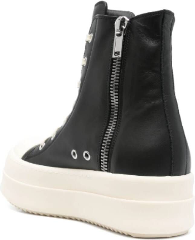 Rick Owens Zwarte Sneakers met Mega Bumper Black Dames