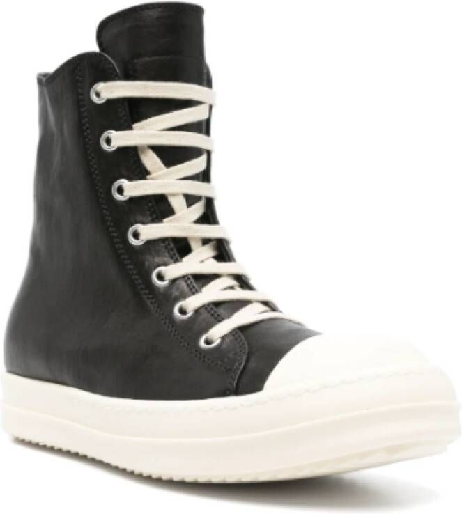 Rick Owens Zwarte Sneakers Stijlvolle Urban Schoenen Black Dames