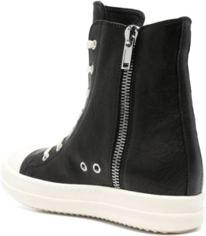 Rick Owens Zwarte Sneakers Stijlvolle Urban Schoenen Black Dames