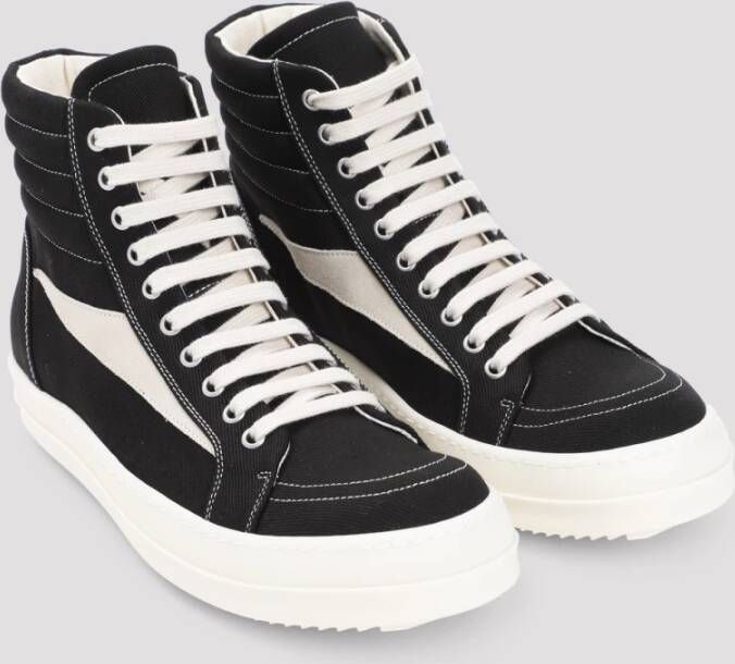 Rick Owens Zwarte Sneakers voor Mannen Aw24 Black Heren