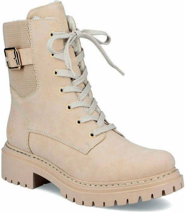 Rieker Beige casual gesloten laarsjes Beige Dames