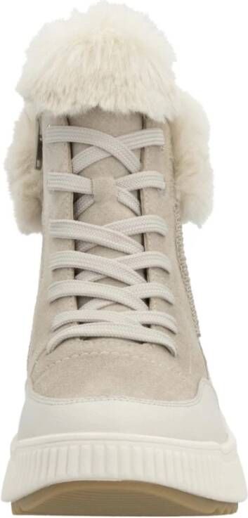 Rieker Beige Casual Enkellaarsjes voor dames Beige Dames