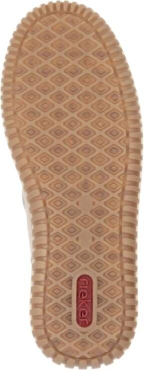 Rieker Beige Casual Enkellaarsjes voor dames Beige Dames