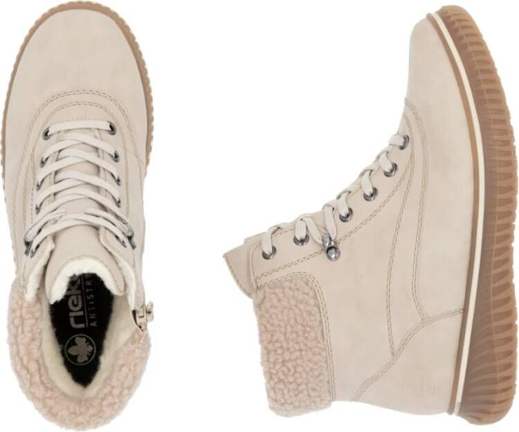 Rieker Beige Casual Enkellaarsjes voor dames Beige Dames