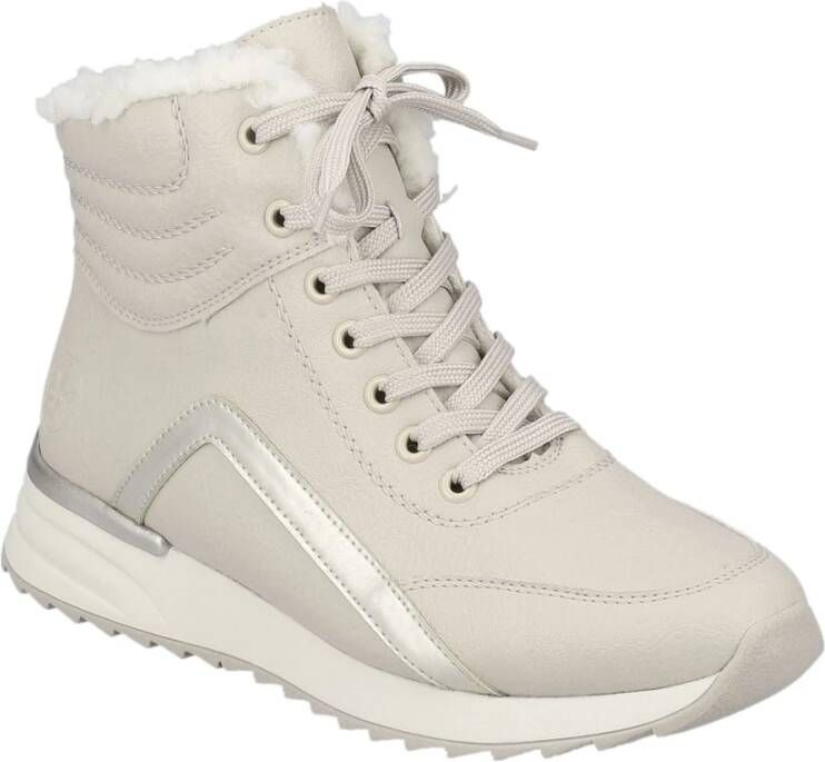 Rieker Beige Casual Enkellaarsjes voor dames Beige Dames