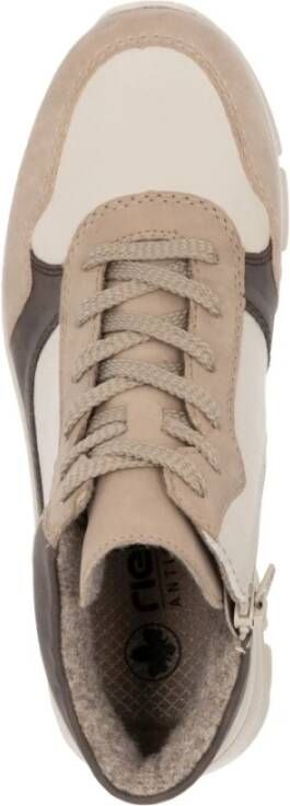 Rieker Beige Casual Enkellaarsjes voor dames Beige Dames