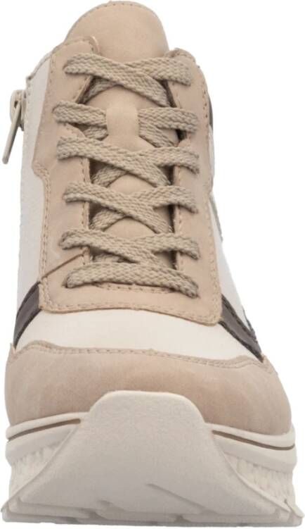 Rieker Beige Casual Enkellaarsjes voor dames Beige Dames