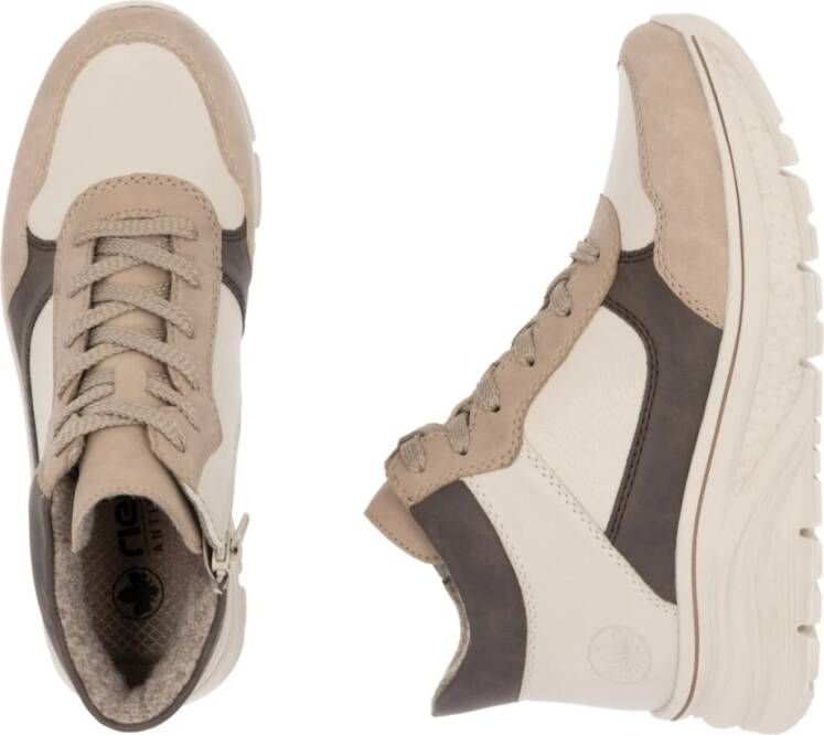 Rieker Beige Casual Enkellaarsjes voor dames Beige Dames